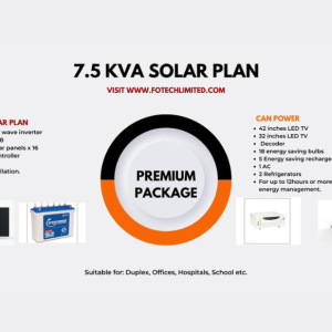 7.5KVA SOLAR PLAN