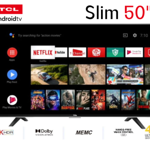 TCL 50″ Google Android 4K Smart TV (Slim)